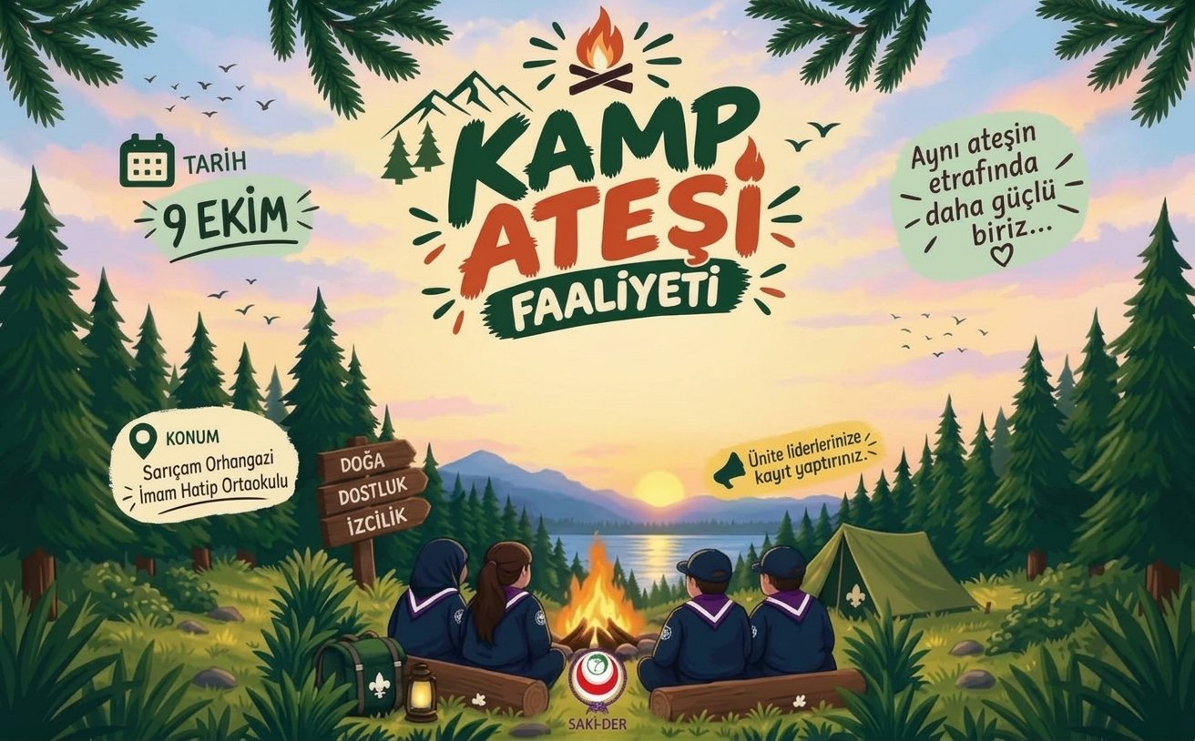 Sakider Kamp Ateşi Faliyetimize Tüm İzcilerimiz Davetlidir